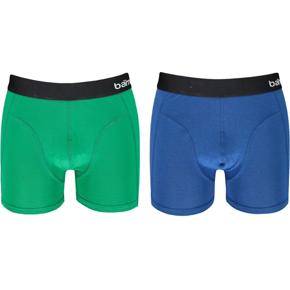 Apollo Boxershorts Heren Bamboo Basic Blue / Green 2-pack