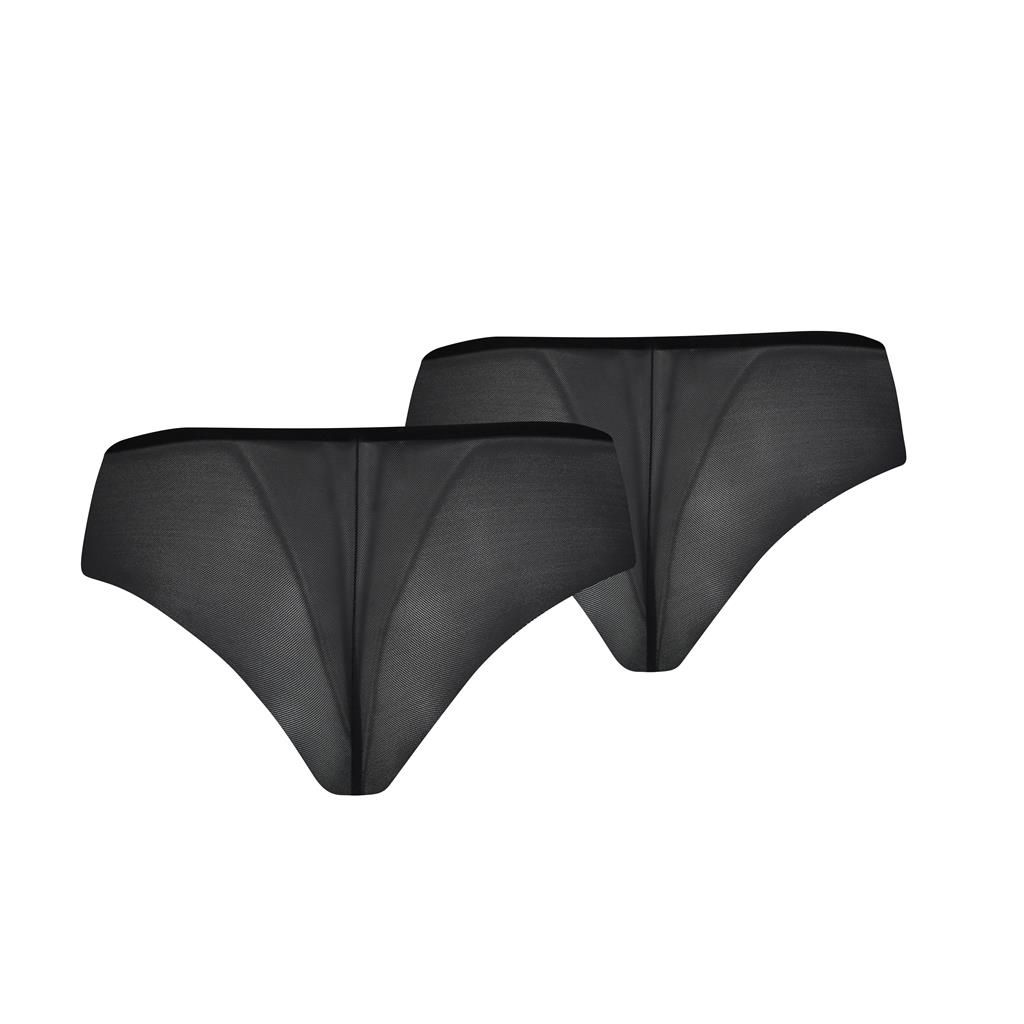 Puma Women Sporty Mesh Brazilian 2p Hang Black
