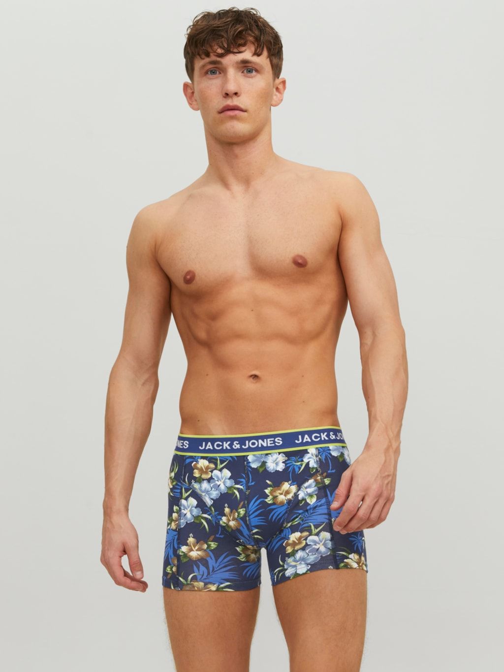 Jack & Jones Boxershorts JACFLOWER Trunks 3-pack Zwart / Navy