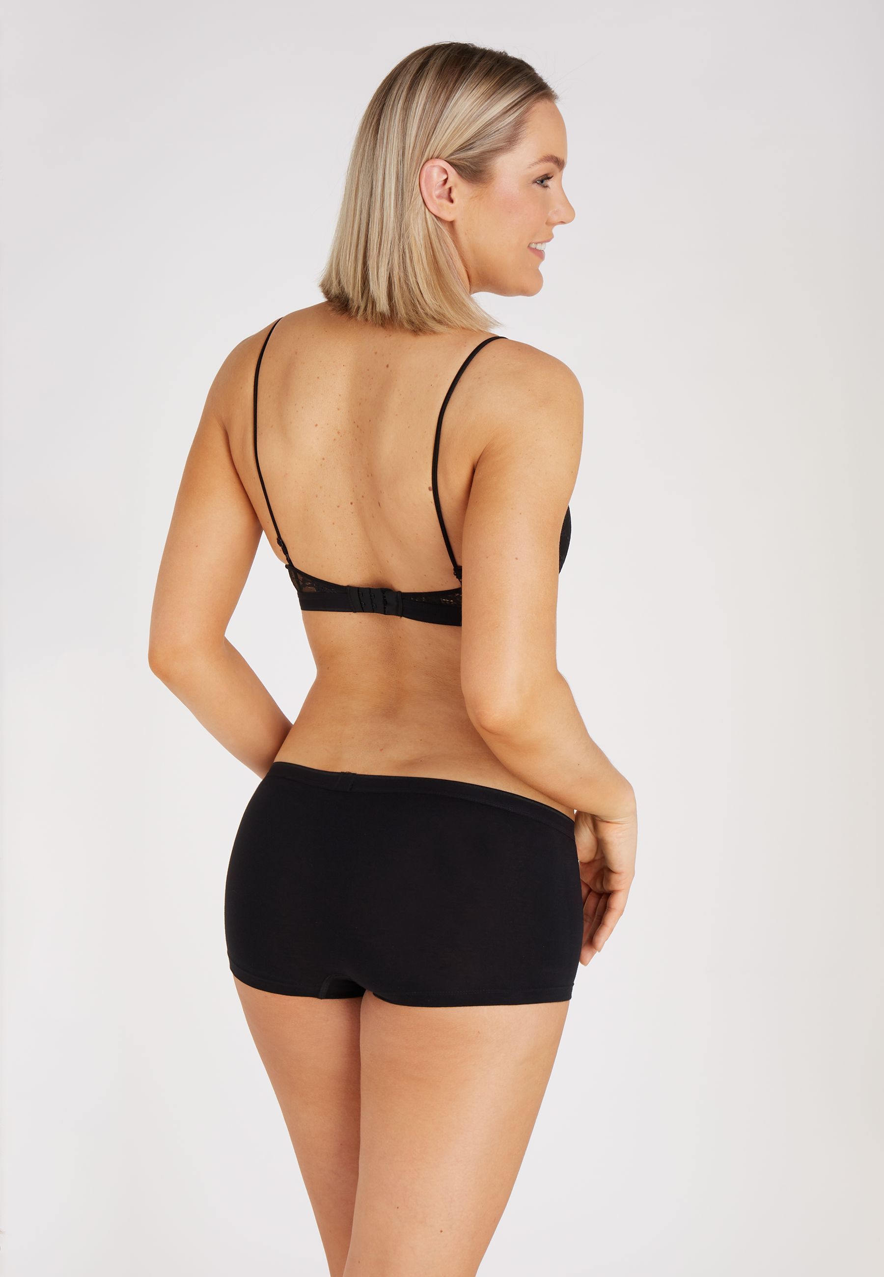 Ten Cate Basics Organic Cotton Stretch Short 4-pack Zwart