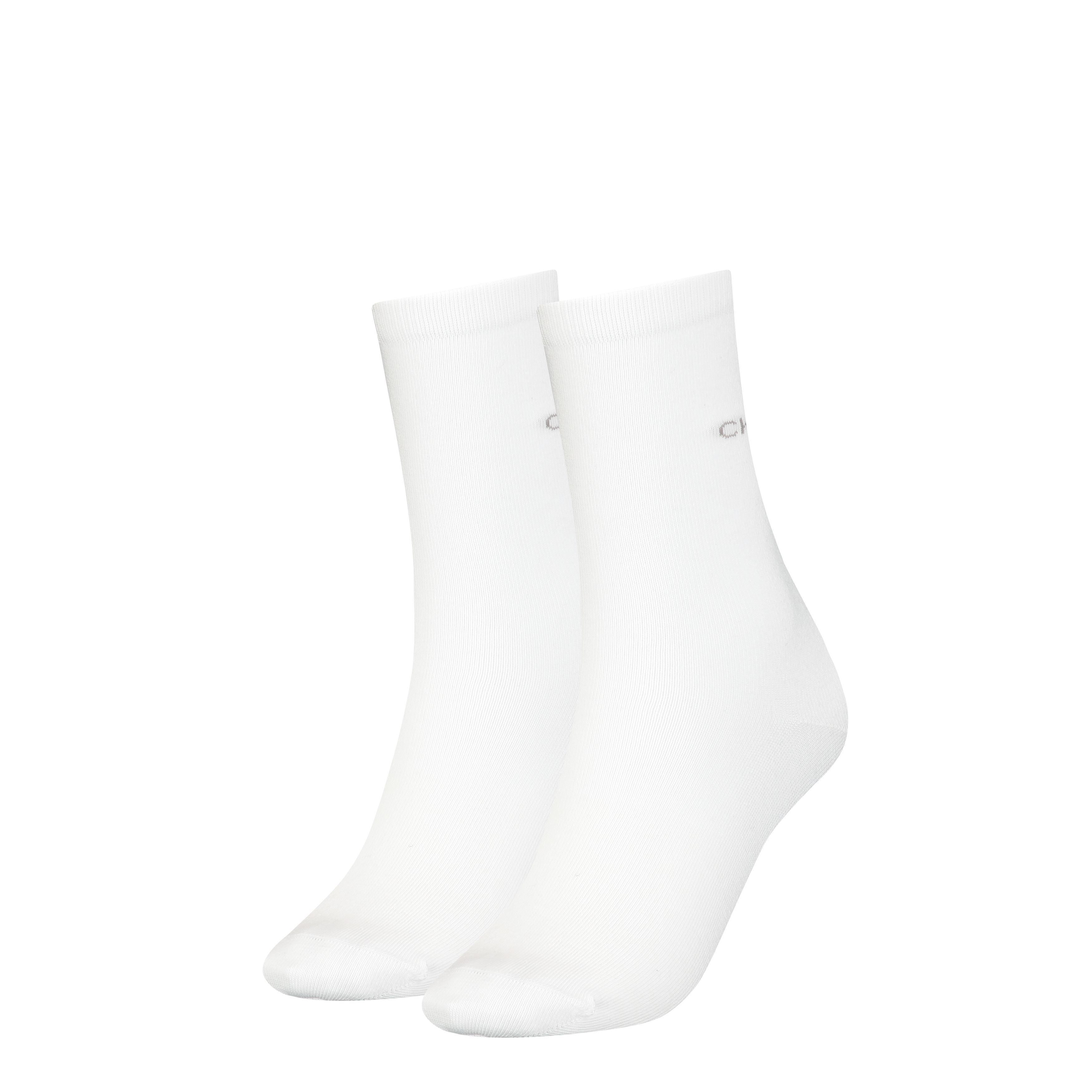 Calvin Klein Dames Sokken Classic 2-pack Wit