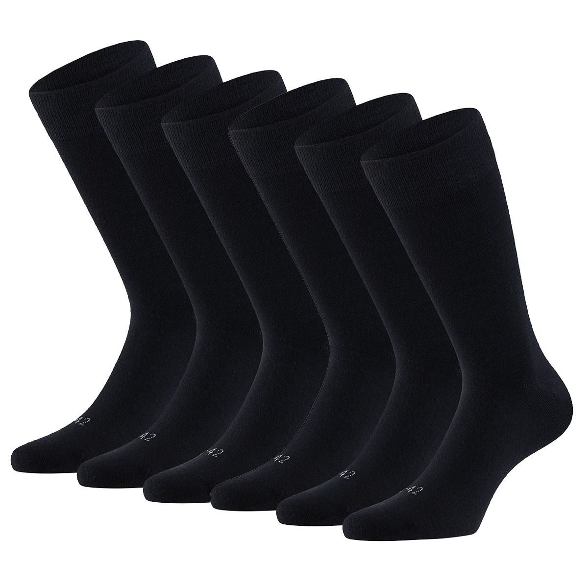 Apollo Merinowollen Sokken 6-pack Zwart
