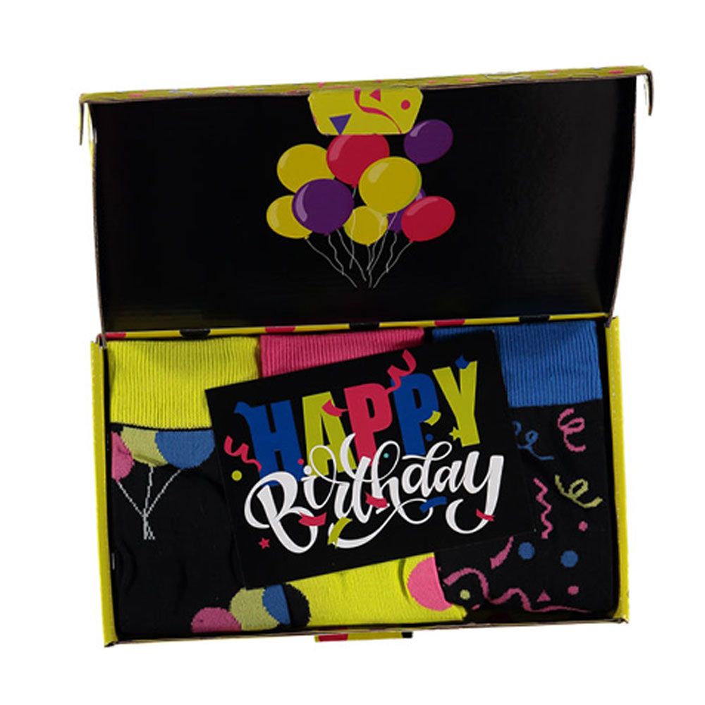 Apollo Sokken Giftbox Verjaardag Heren Cakes & Confetti met gratis wenskaart