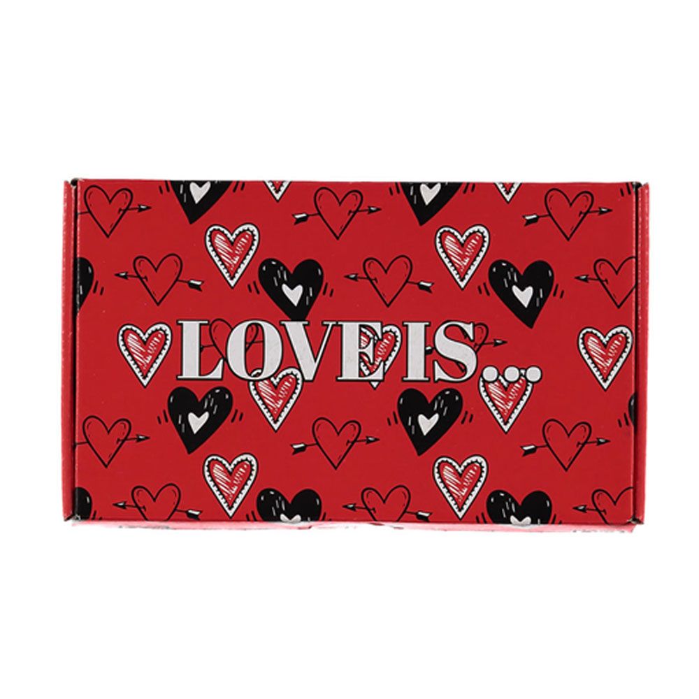 Apollo Valentijn Cadeau Sokken Giftbox Hearts Heren met gratis wenskaart