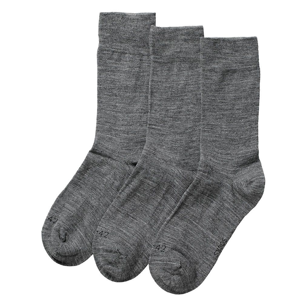 Apollo Merinowollen Sokken 3-pack Medium Grey Melange