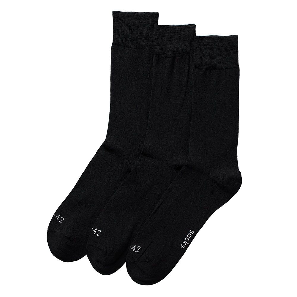 Apollo Merinowollen Sokken 3-pack Zwart