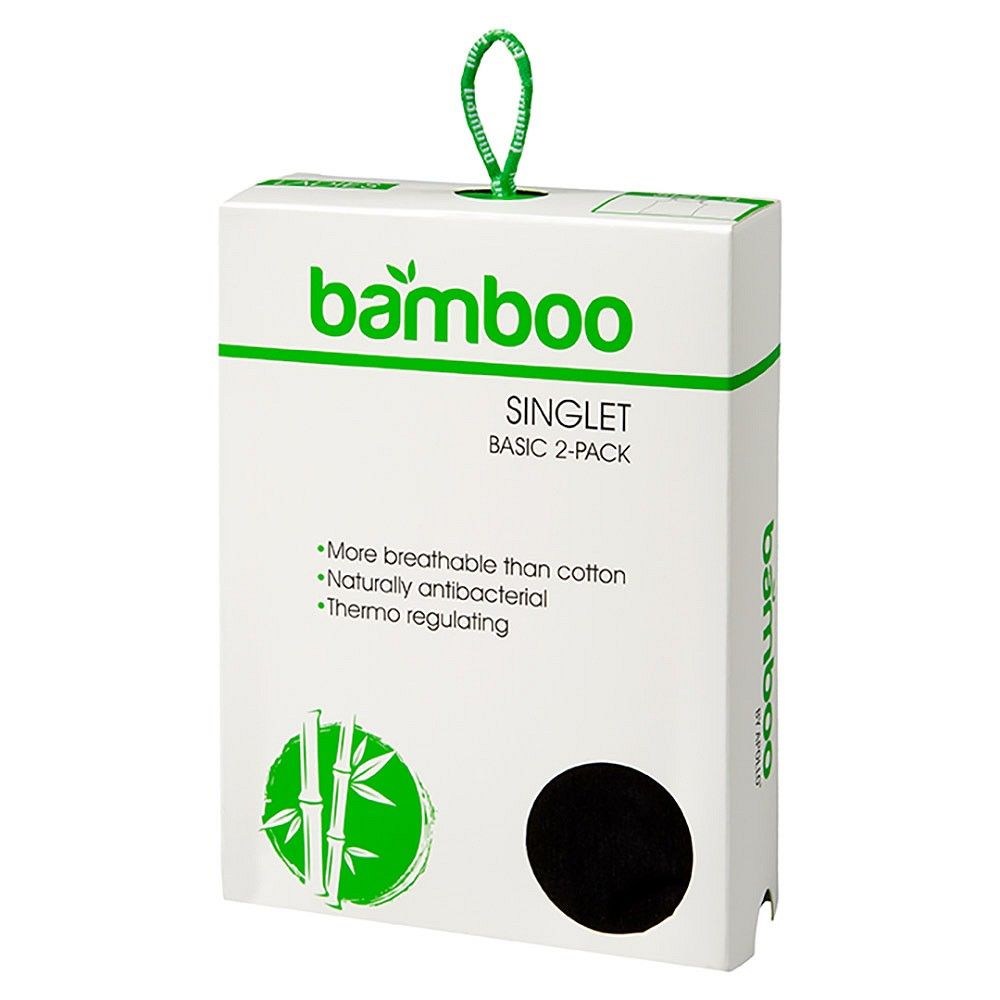 Apollo Singlet Dames Bamboo Zwart 4-pack