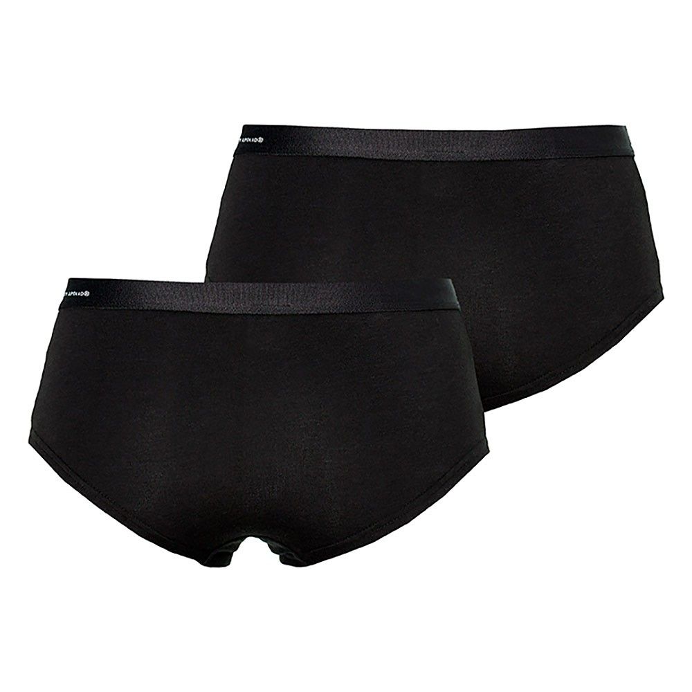 Apollo Hipsters Dames Bamboo Basic Zwart 2-pack