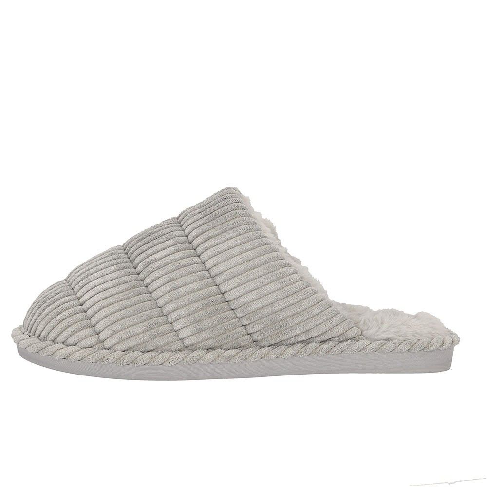 Apollo Pantoffels Dames Corduroy Grijs