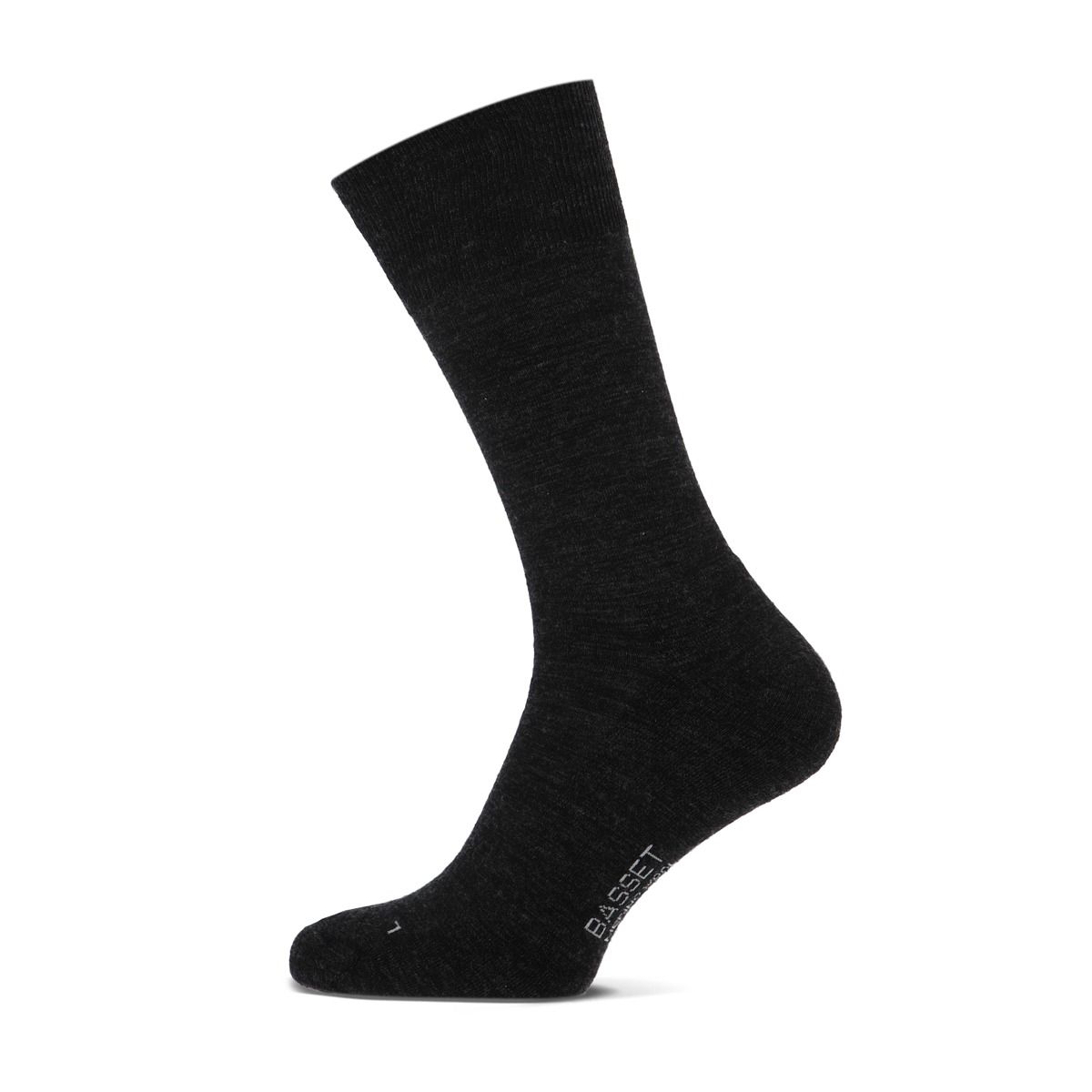 Basset Merinowollen Sokken Casual 3-pack Antraciet