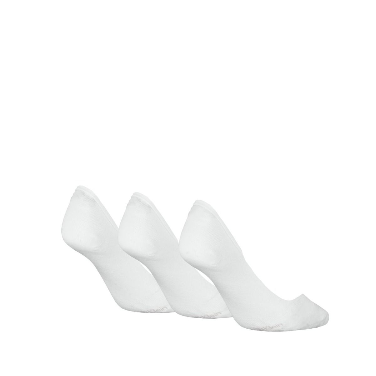 Calvin Klein Footies Dames Low Cut 3-pack Wit