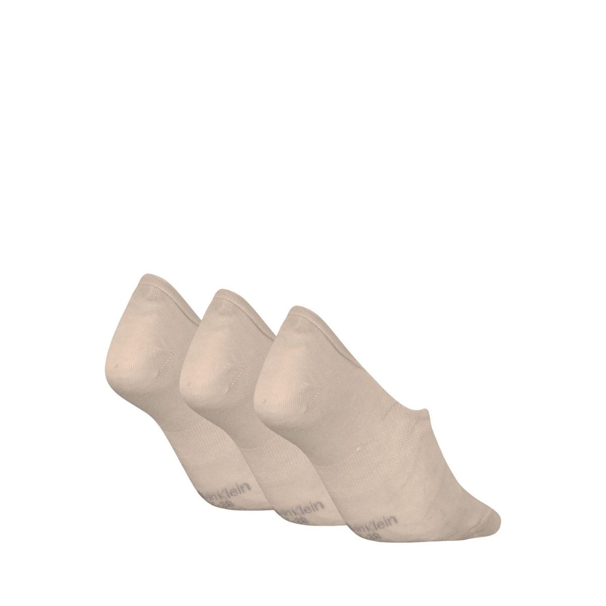 Calvin Klein Footies Dames Mid Cut 3-pack Beige