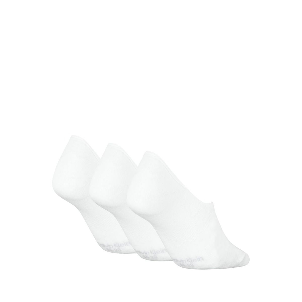 Calvin Klein Footies Dames Mid Cut 3-pack Wit