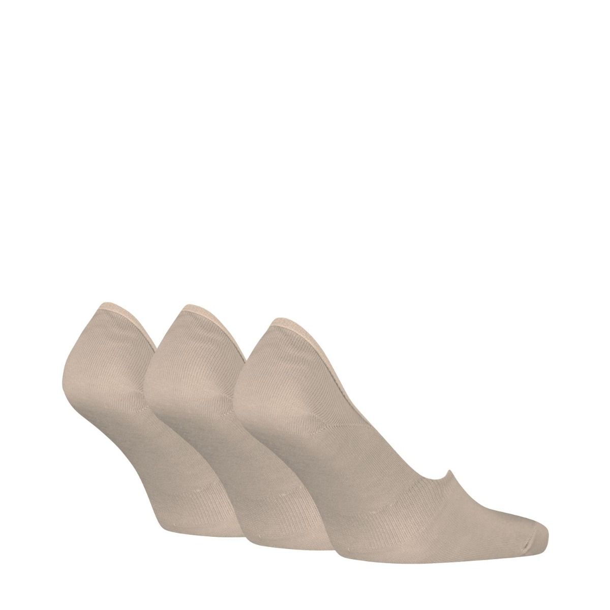Calvin Klein Footies Heren Mid Cut 3-pack Beige