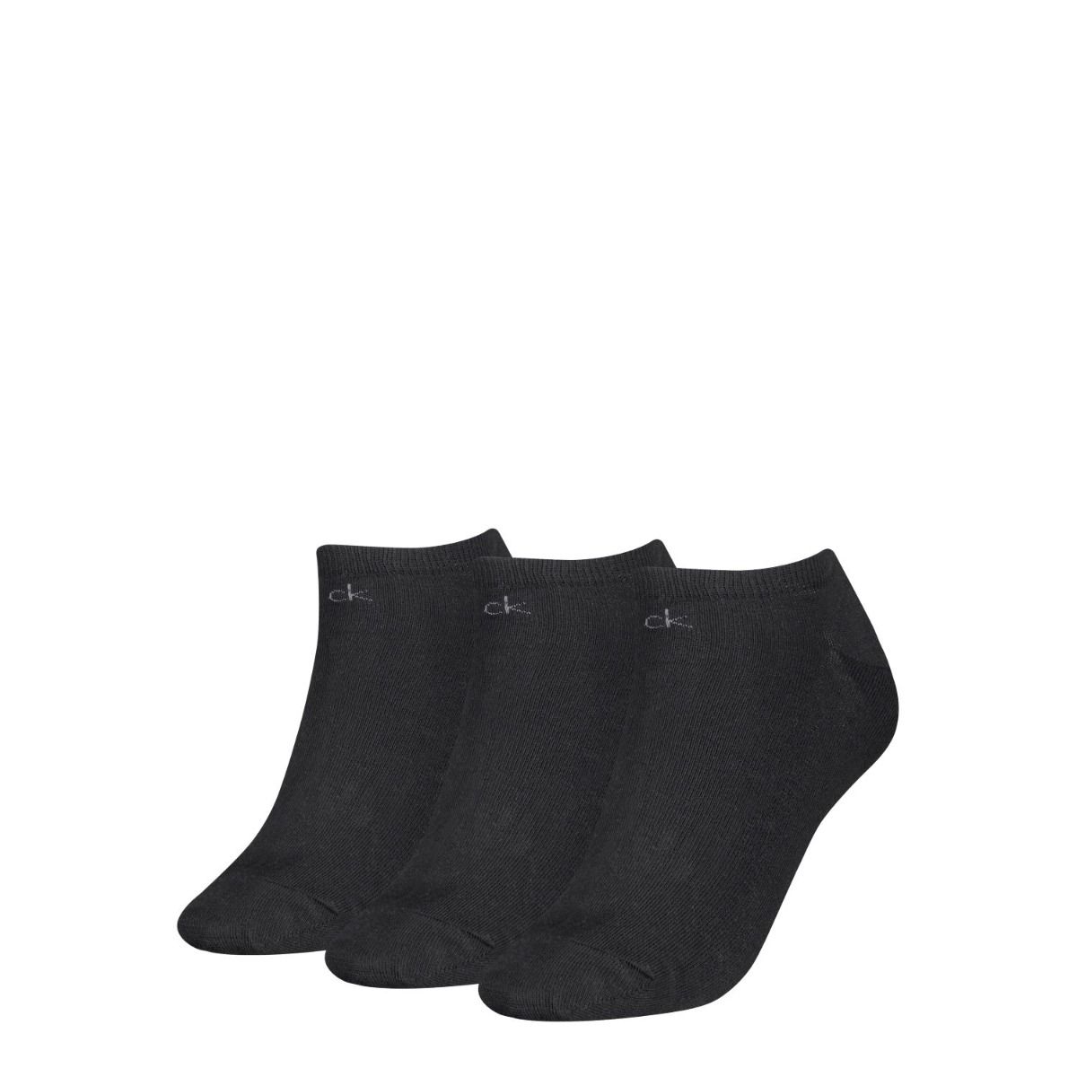 Calvin Klein Sneakersokken Dames 3-pack Zwart