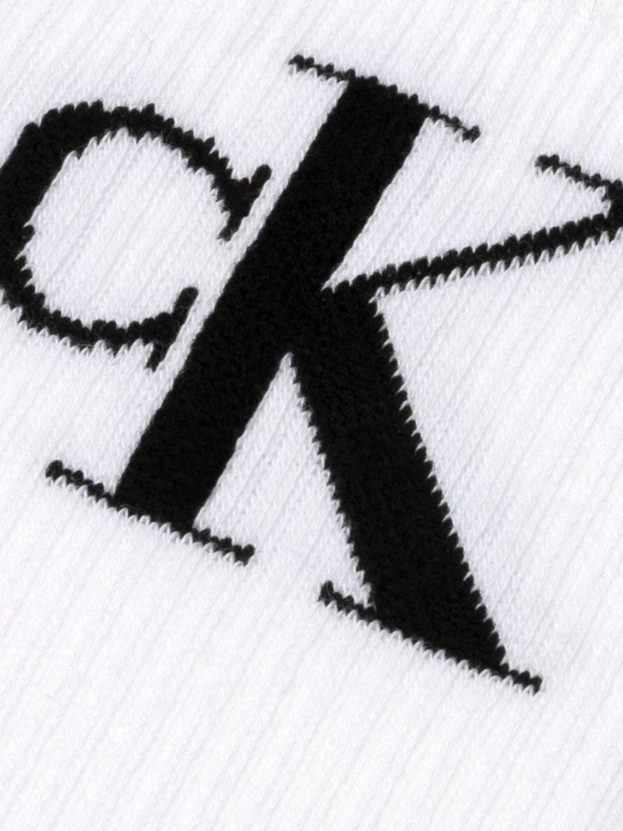 Calvin Klein Sokken Dames Monogram 2-pack Wit