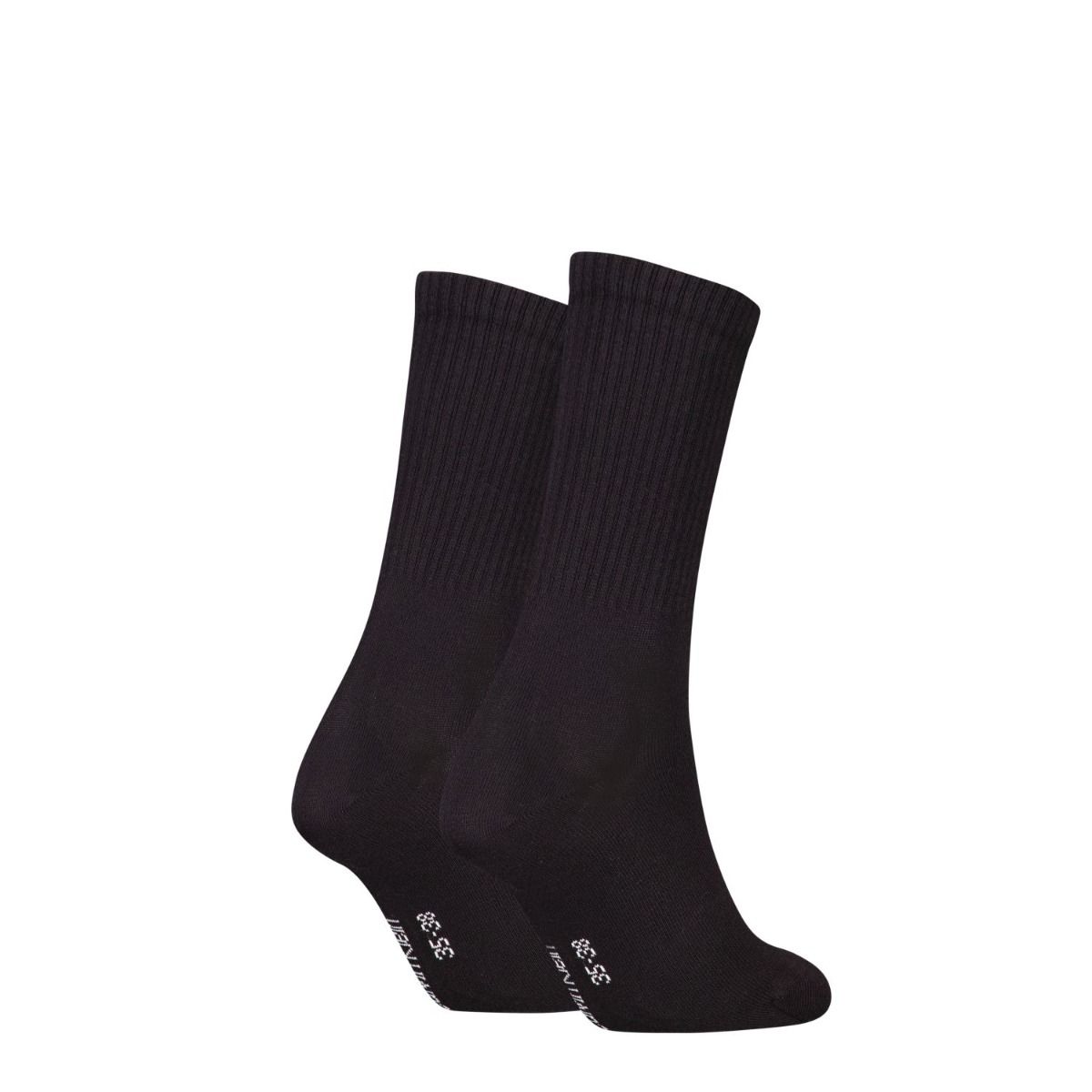 Calvin Klein Sokken Dames Monogram 2-pack Zwart