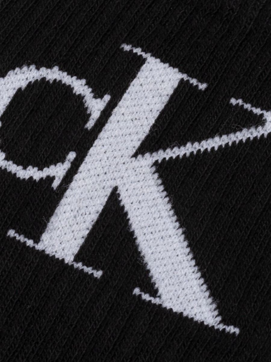 Calvin Klein Sokken Dames Monogram 2-pack Zwart