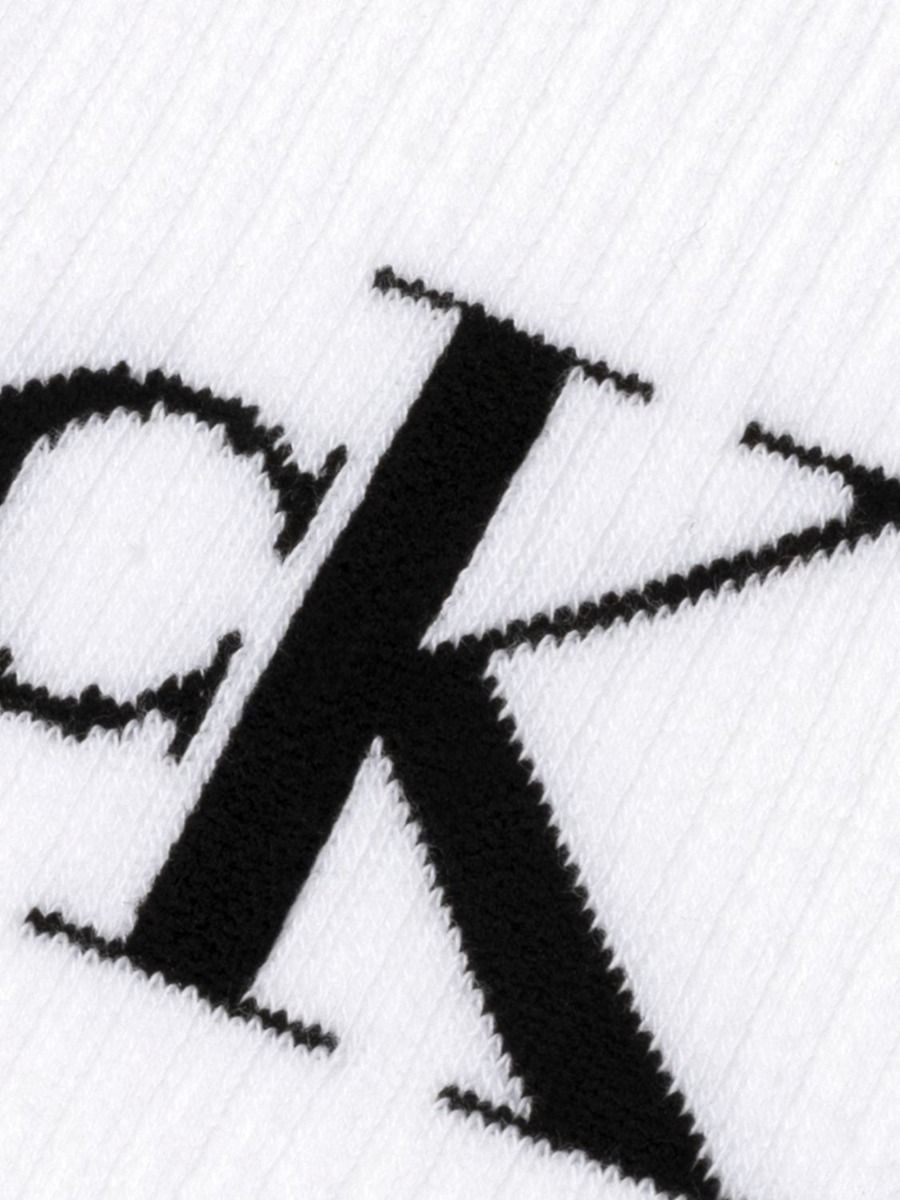 Calvin Klein Sokken Heren Monogram 2-pack Wit