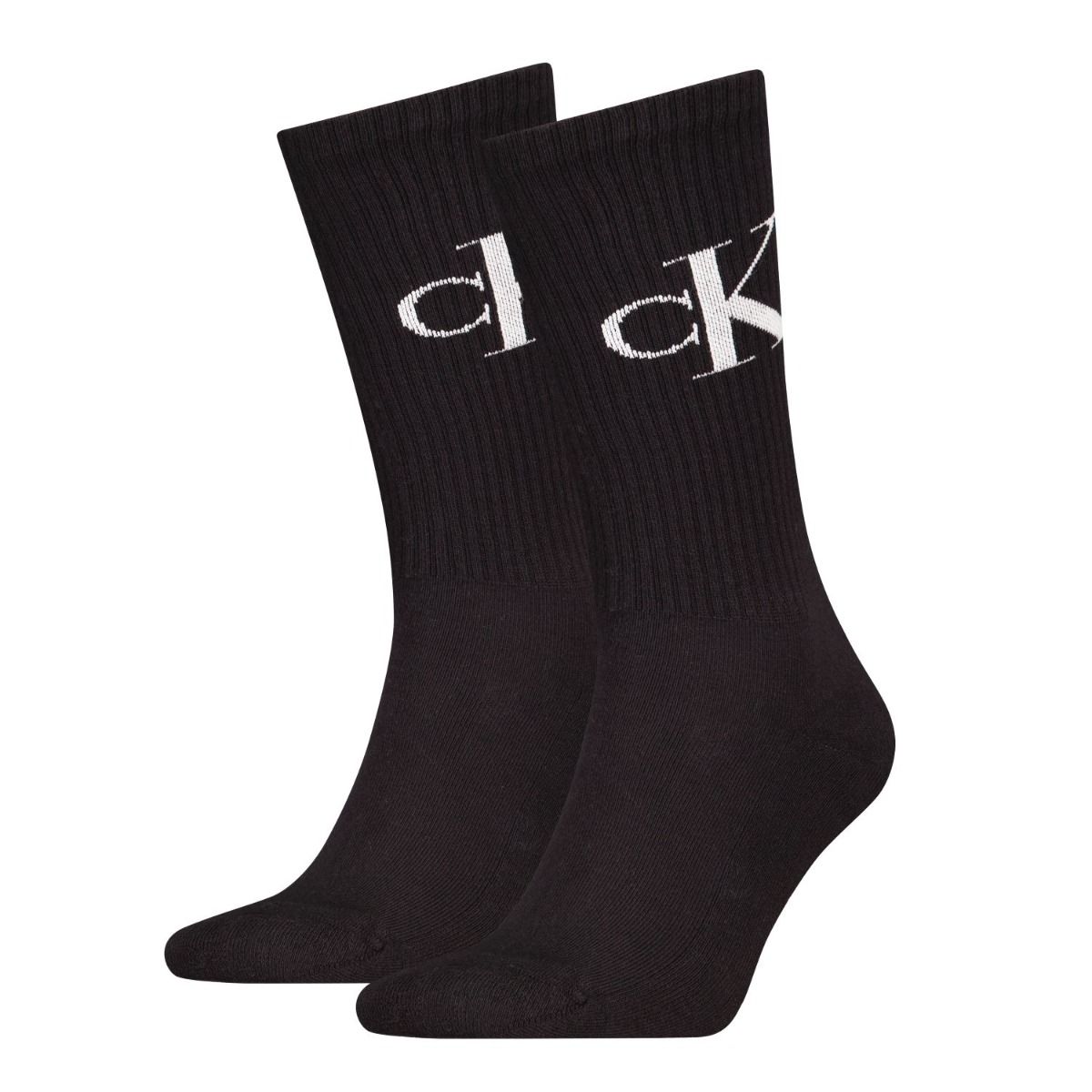 Calvin Klein Sokken Heren Monogram 2-pack Zwart