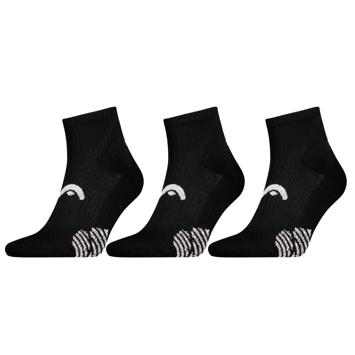 HEAD Padel Sokken Quarter 3-pack Zwart