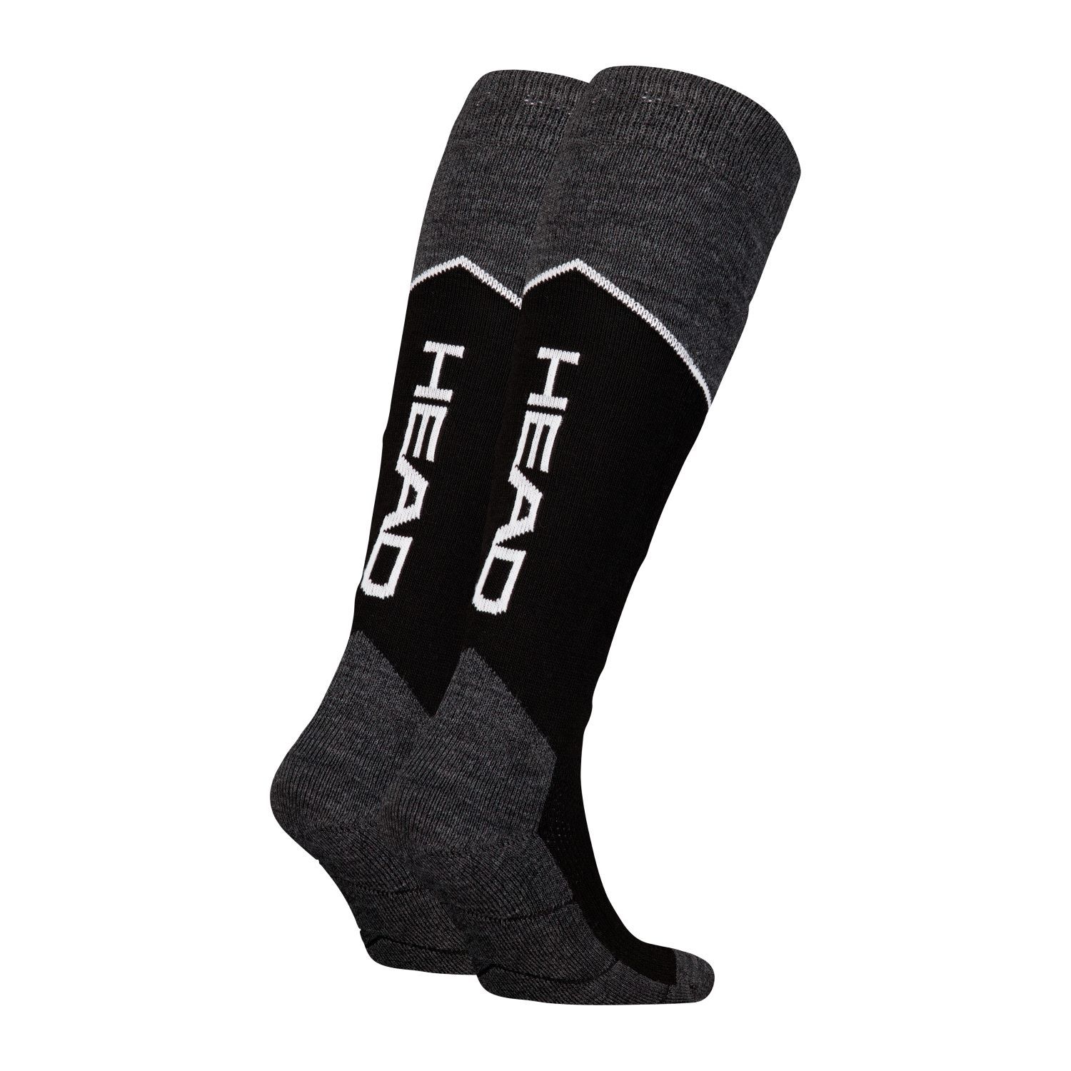 HEAD Skisokken Kneehigh 2-pack Black / Grey Melange