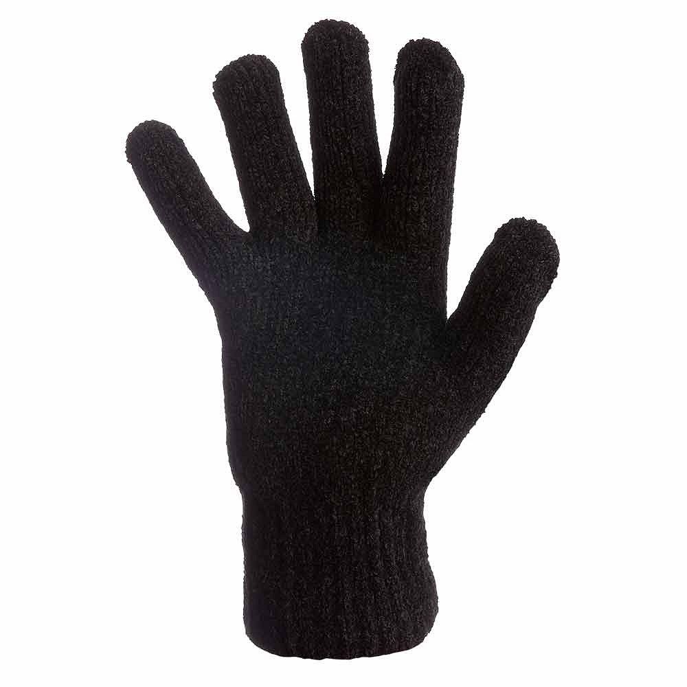 Heatkeeper Thermo Handschoenen Dames Chenille Zwart