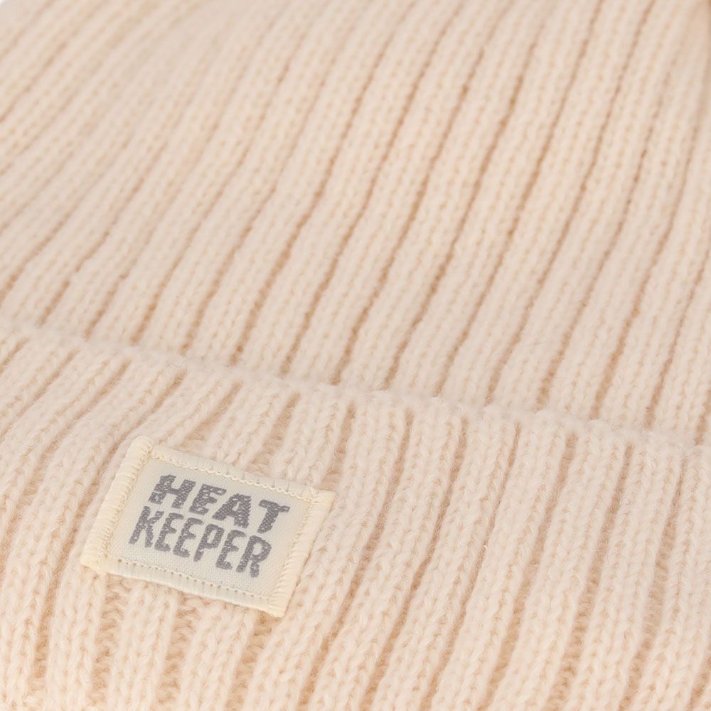 Heatkeeper Thermo Muts met Pompon Dames Off White