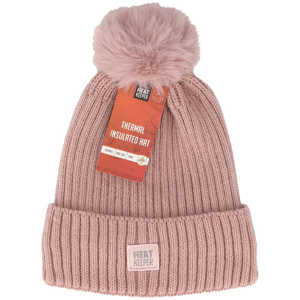 Heatkeeper Thermo Muts met Pompon Dames Pink