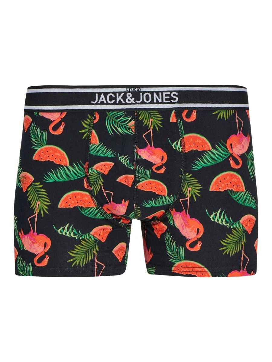 Jack & Jones Boxershorts JACWATERMELON 2-pack Zwart