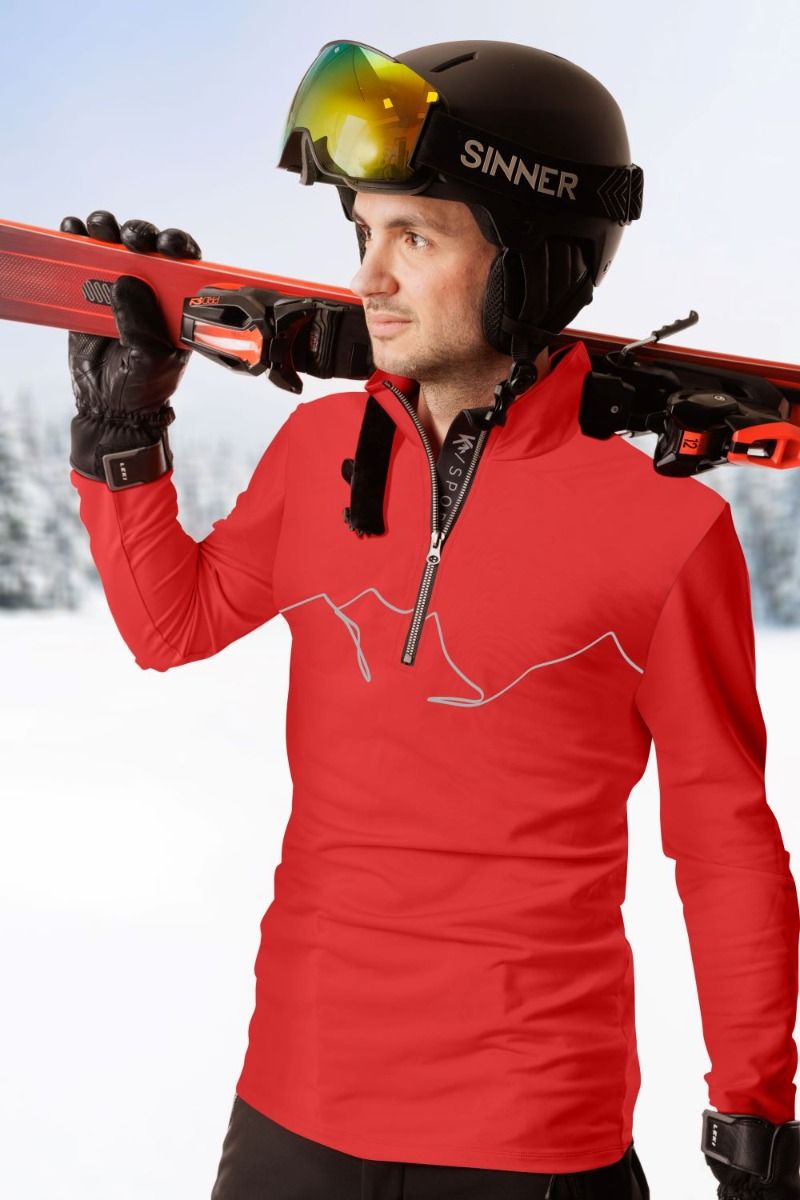 KOU Sportswear Skipully Heren Mountain Rood