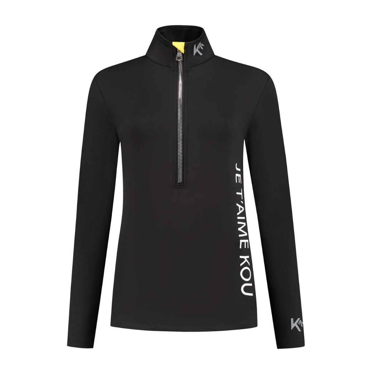 KOU Sportswear Skipully Dames Je T'aime Kou Zwart / Geel