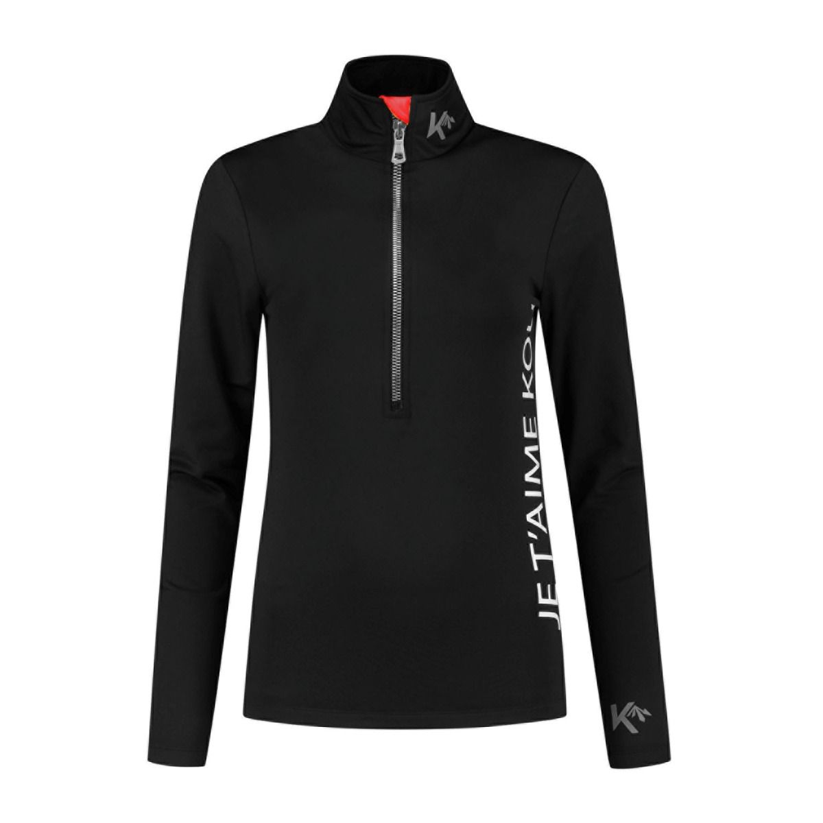 KOU Sportswear Skipully Dames Je T'aime Kou Zwart / Rood