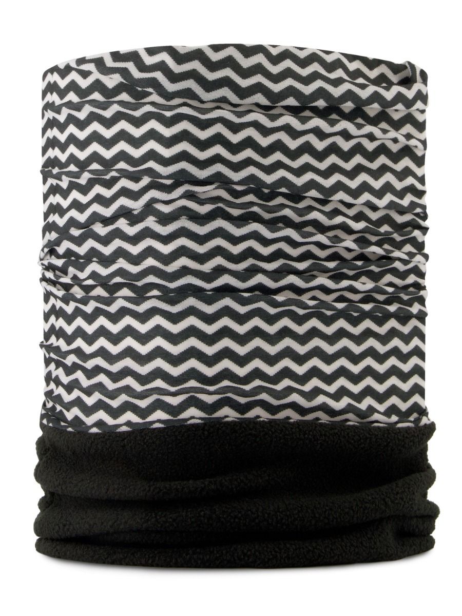 Poederbaas Nekwarmer Zwart / Wit