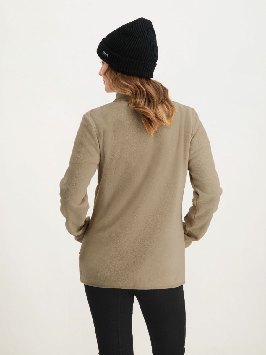 Poederbaas Four Seasons Fleece Vest Dames Zand