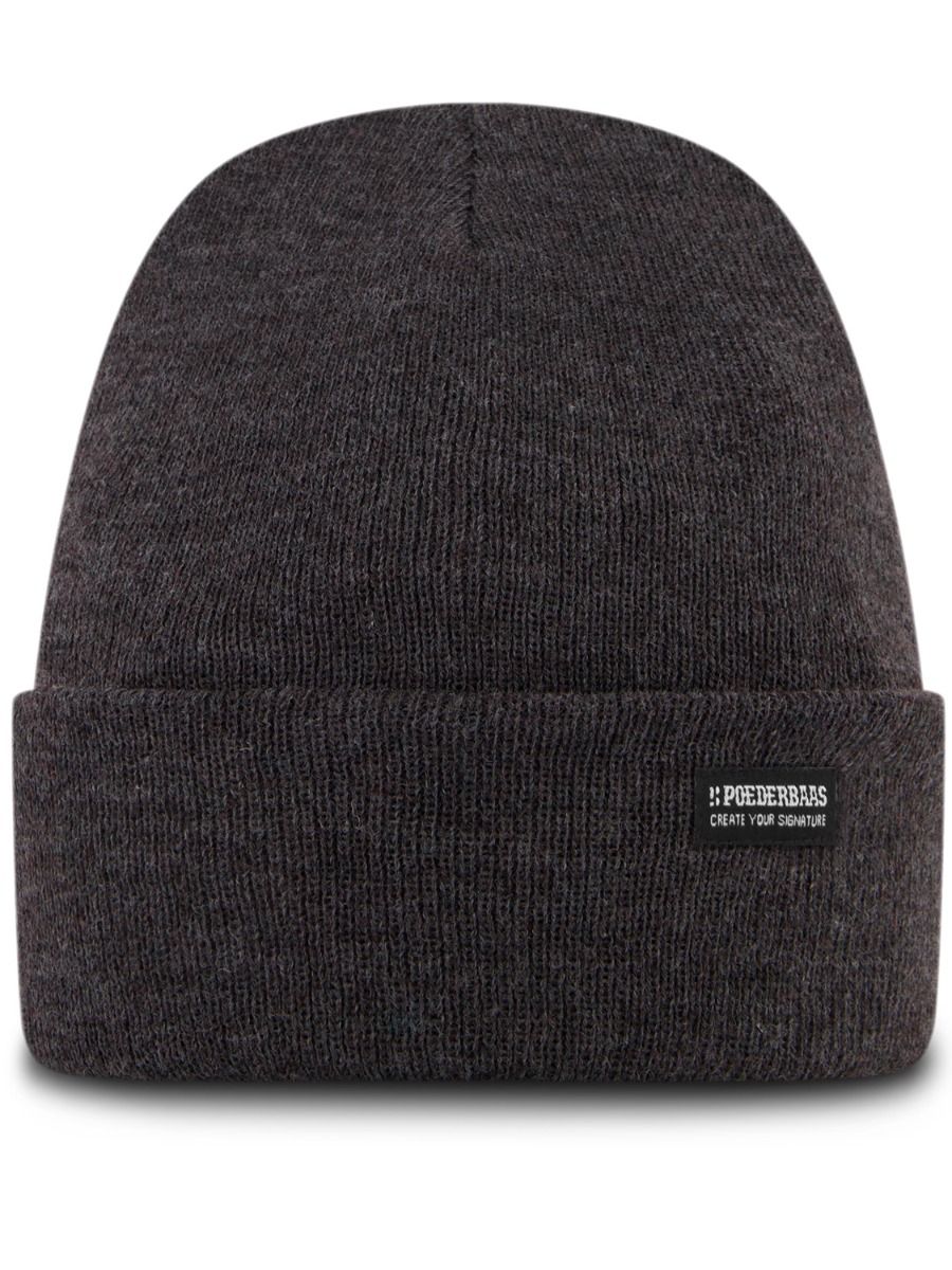 Poederbaas Muts Park Beanie Antraciet