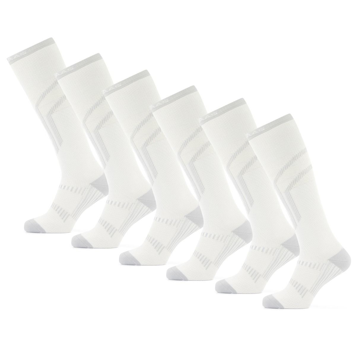 Poederbaas Skisokken Lightweight 6-pack Wit