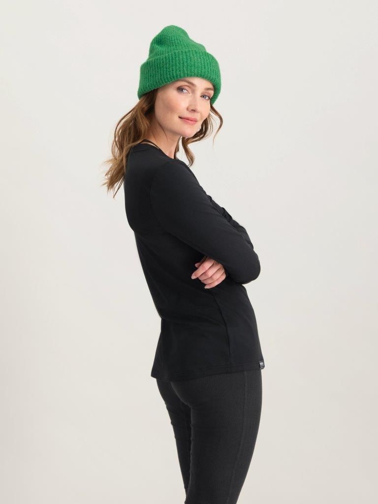 Poederbaas Four Seasons Lightweight Longsleeve Dames Zwart
