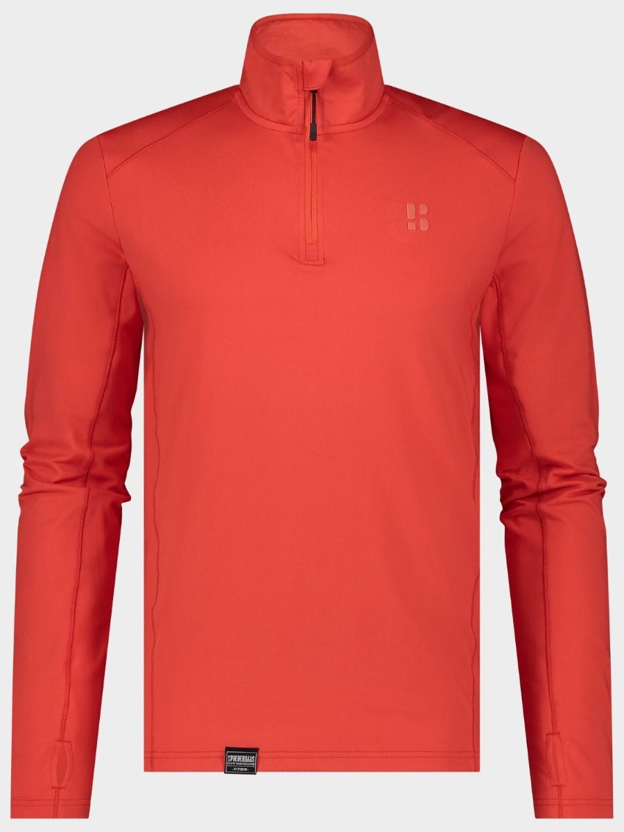 Poederbaas Midlayer Pully Heren Four Seasons Lightweight Mandarin Red