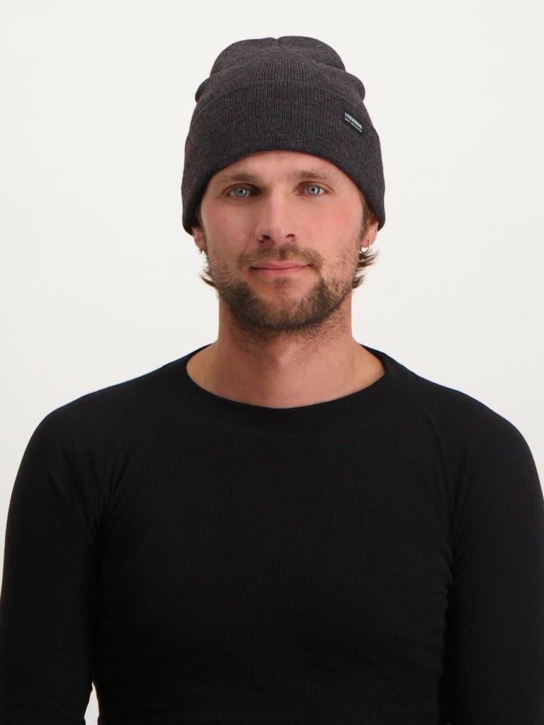 Poederbaas Muts Park Beanie Antraciet