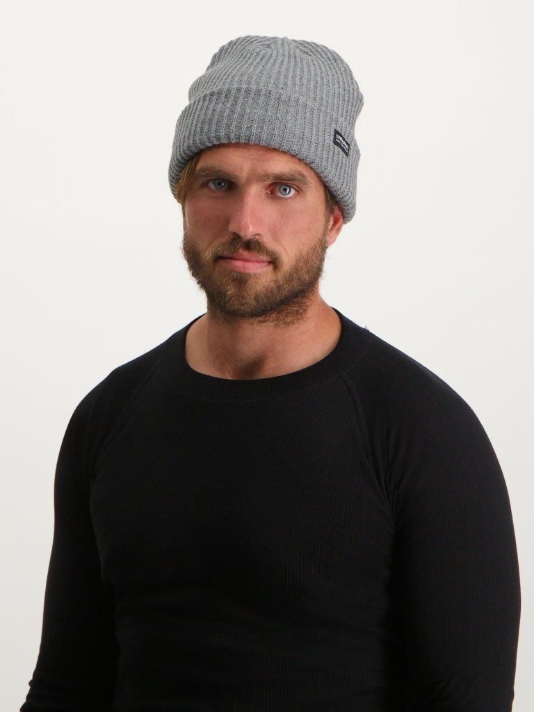 Poederbaas Muts Royal Rib Beanie Grijs