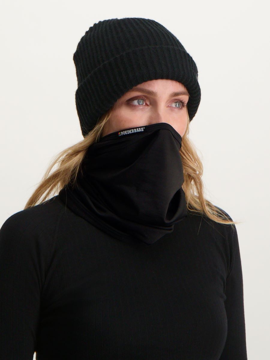 Poederbaas Nekwarmer Sport Zwart