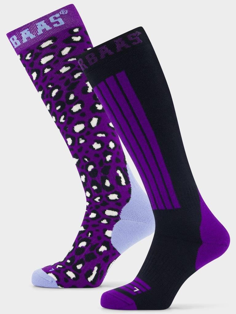 Poederbaas Skisokken 6-pack Panther Purple