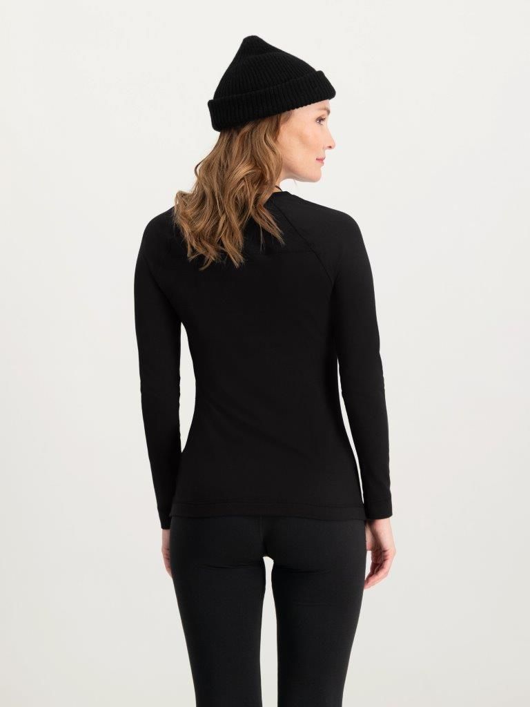 Poederbaas Thermoshirt Dames Lightweight Zwart