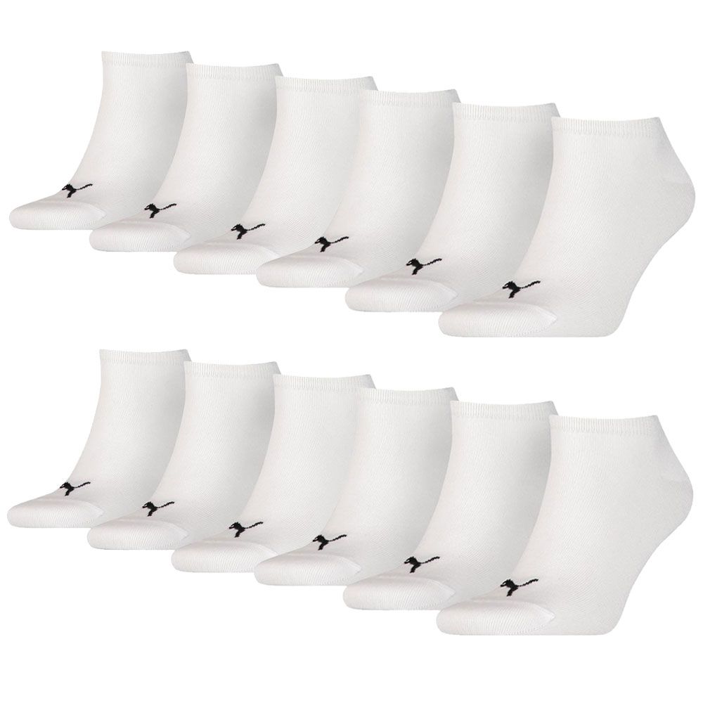 Puma Sneakersokken Plain 12-pack Wit