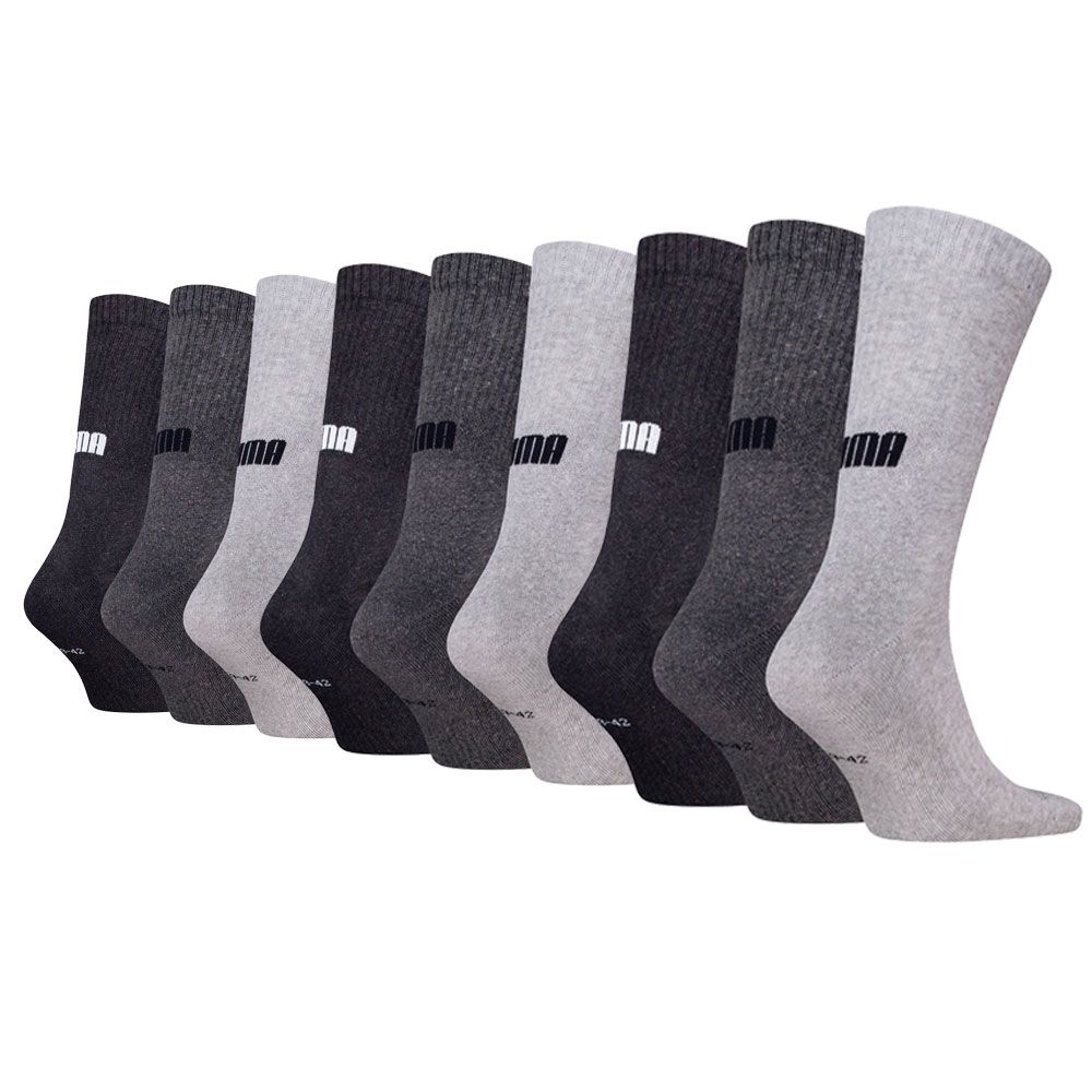 Puma Sportsokken Cushioned New Generation 9-pack Grey Melange
