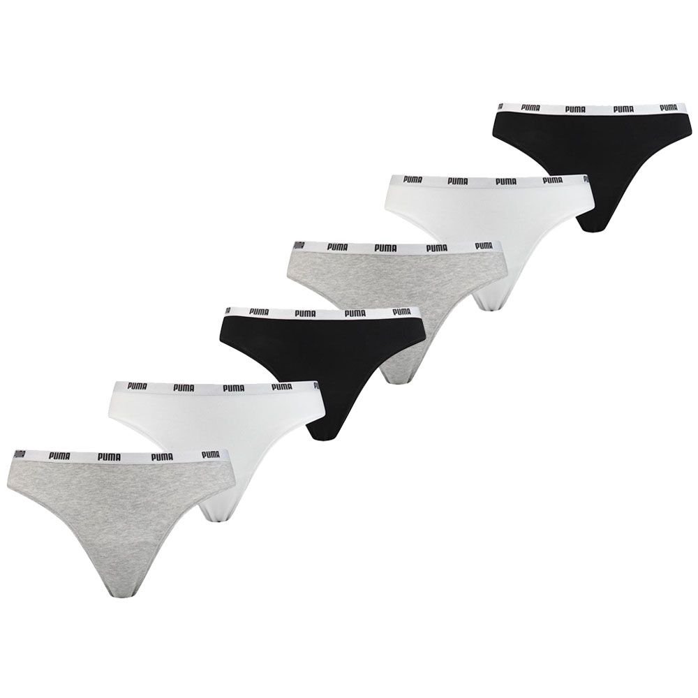 Puma String Dames Zwart 6-Pack