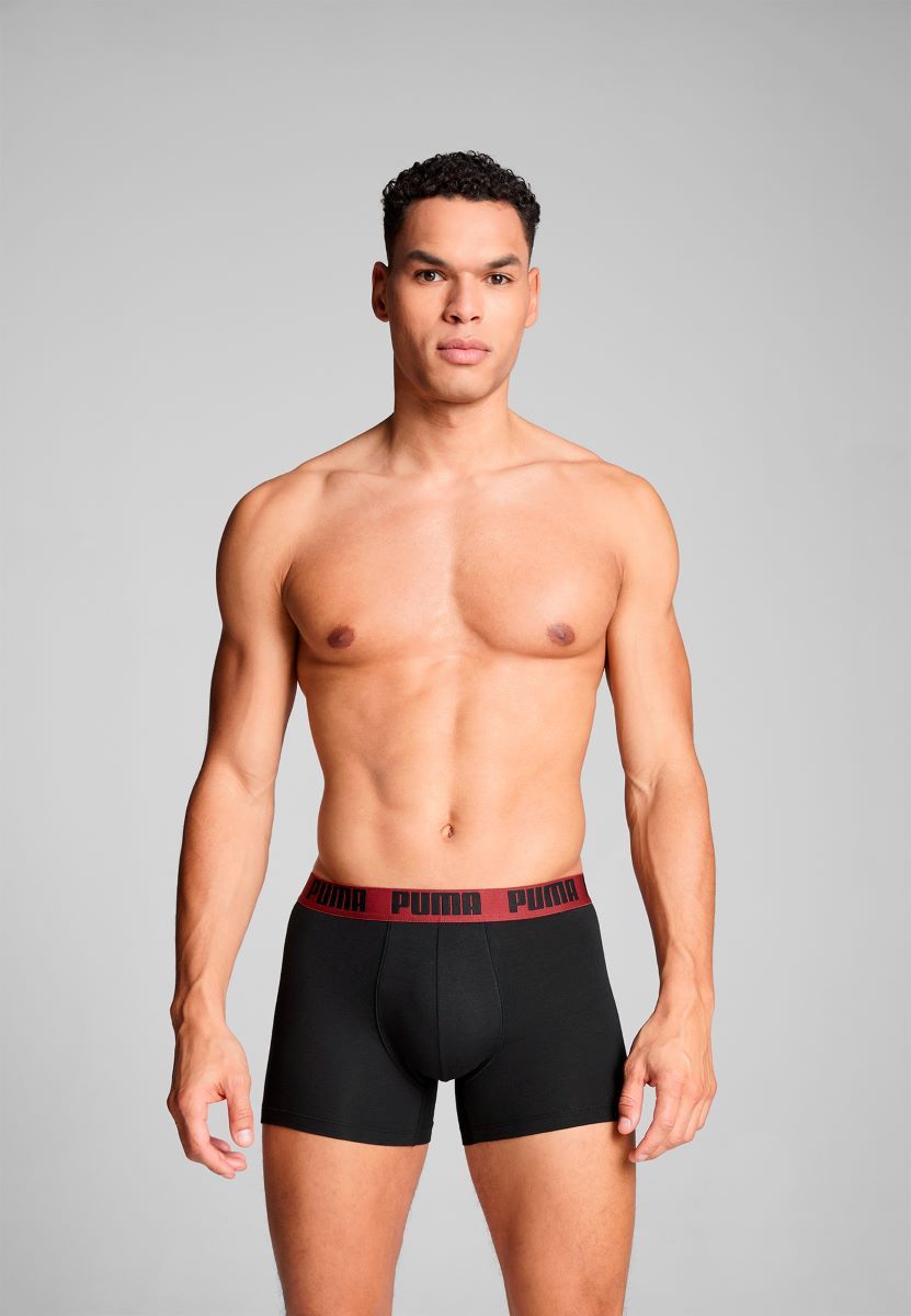 Puma Boxershorts Basic 2-pack Burgundy