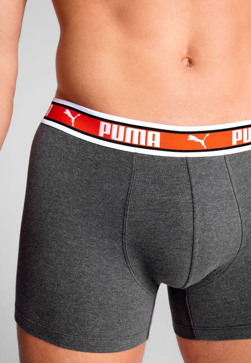Puma Boxershorts Dual Logo 2-pack Black/Red