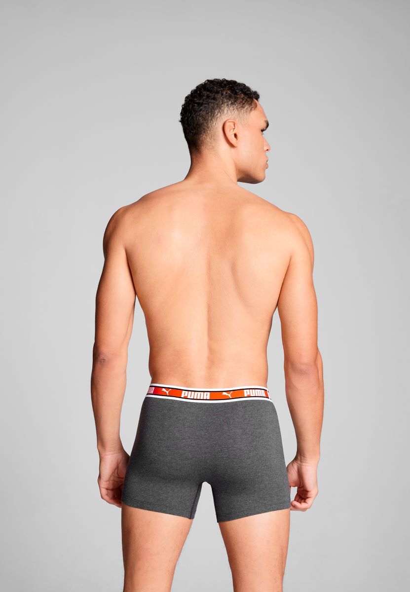 Puma Boxershorts Dual Logo 2-pack Black/Red